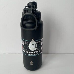 TAL Stainless Steel Ranger Pro Water Bottle 40 fl oz, Black Hot Cold NEW